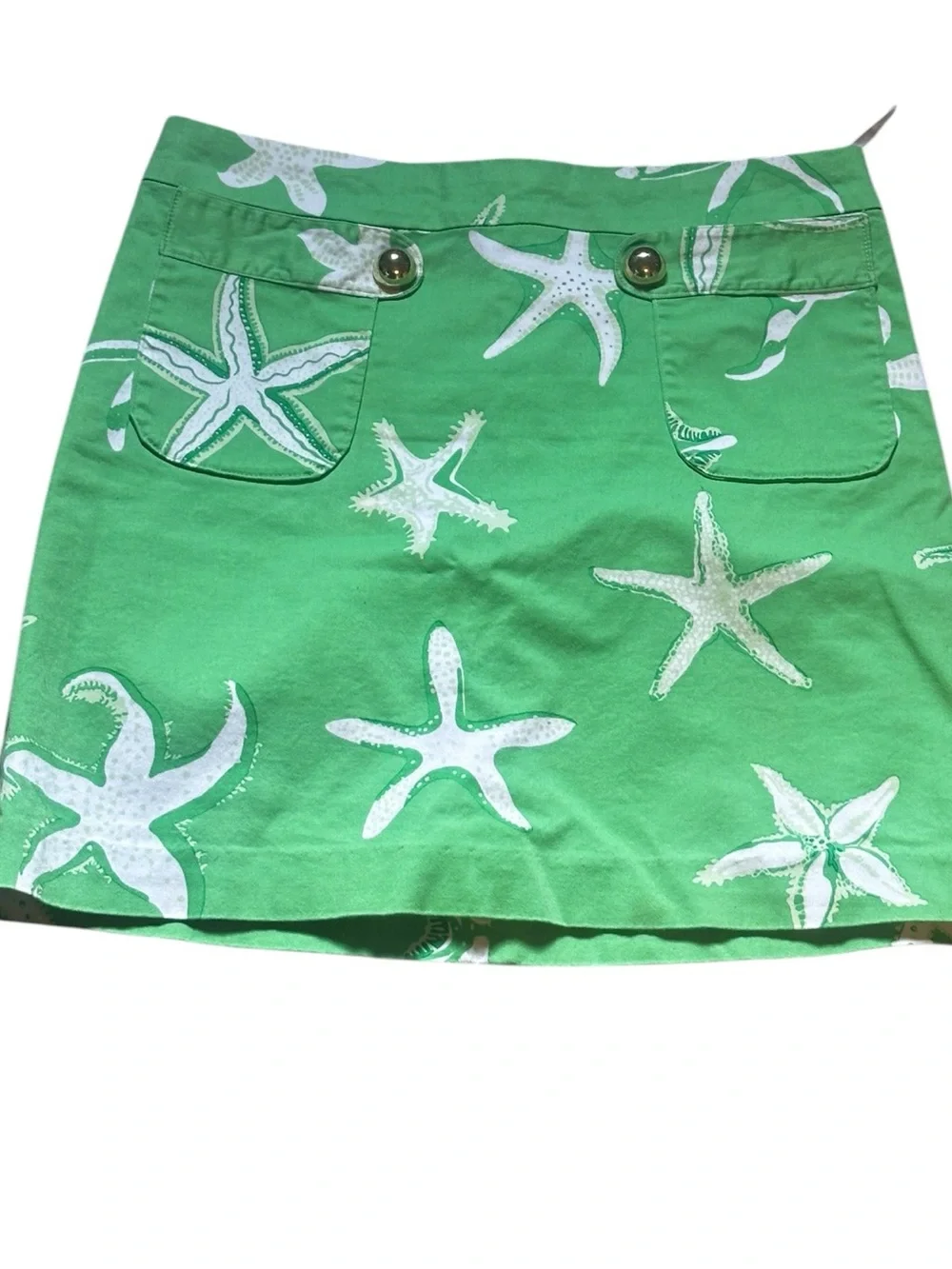 Melly M Green Starfish Print Mini Skirt Size 2‎ 📦